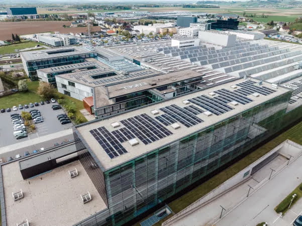 Engel Solar Cells factory roof